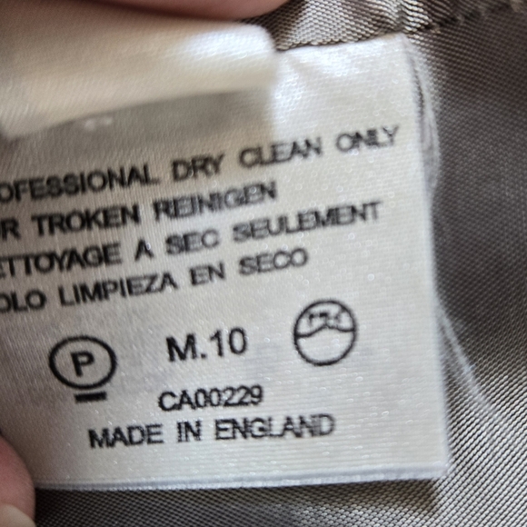 AQUASCUTUM LONDON British Luxury 100% Wool Grey Women's Blazer. Size 10 - Picture 12 of 15